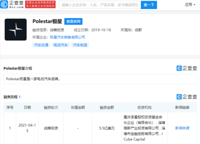 極星獲5.5億美元融資 電動汽車品牌的未來充電之路